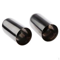 2PCS Titanium Black Stainless Exhaust Tips For 2009 A4/A4L/Q5/Q3/A3//A5/A6//A8/
