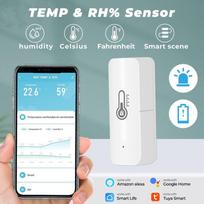 Tuya Smart Life Bluetooth+WIFI Dviejų režimų patalpų drėgmės jutiklis Tuya WiFi temperatūros jutiklis namų biuro nuotolinio monitoriaus signalizacijos jutiklis balta