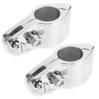 2Pcs Bimini Top Jaw Slide Clamp Steel Boat Hardware Fitting for Inflatable Commercial Yachts 22mm/0.86in