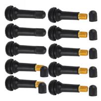 10 vnt Tr414 ratų padangos vožtuvų kotas su dulkėmis be vožtuvo šerdies 10Pcs