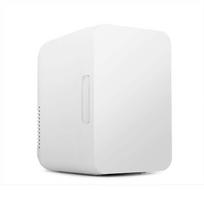 8L Dual-Use Mini Fridge for Car & Home - Hot & Cold, Small Dorm Refrigerator (No Freezing) 8L White