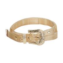 Vintage Metal Belt Nightclub Wide Waist Belt for Woman Men Casual Jeans Decors auksas