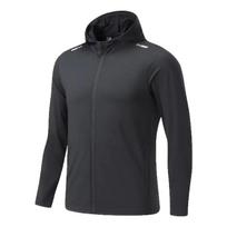 Men's Quick-Dry Sports Windbreaker for Running & Cycling - Long Sleeve Hoodie 2XL juoda