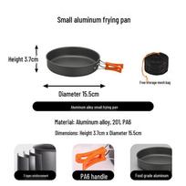 Portable Outdoor Aluminum Camping Teapot and Stove Set for Brewing and Boiling