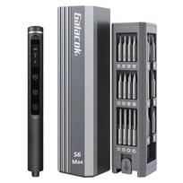 Galacok S6 Max Precision Electric Screwdriver Set with 42 Magnetic Bits 5 Torque Settings Mini Power Tools for IPhone Camera PC
