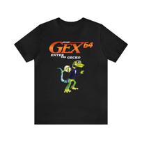 Gex 64 Enter The Gecko N64 Cover Art Retro Style Unisex Short Sleeve Tee T-Shirt XL