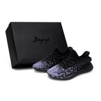 Adidas Originals Yeezy Boost 350 V2 811 Manufacturing, Dark Ink Purple Bloom, Special Shoe Box Low top Casual Shoes HQ4540(Team80-S-BOX) 42