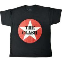 The Clash Childrens_Kids Classic Star T-Shirt S juoda