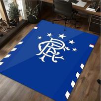 1 vnt. Rangers futbolo klubo spausdintas kilimas - namų dekoravimo kilimas svetainei, miegamajam, grindims, kompiuterio kėdės plotui 40x60cm( 15x23in )