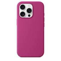 iPhone 16 Pro Max Liquid Silicone MagSafe Case with Magnetic Animation 16 Pro Hollow + Liquid Animation violetinės raudonos spalvos