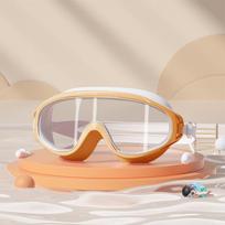 Childrens Waterproof Swimming Goggles With Antifog Pc Lens For Safe Pool Swimming Pink