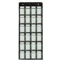 Trading Card Display Case with 48 Clear Pockets for PSA For BGS For CGC Graded Cards Organizer for Sports Cards Black Nylon PVC China Mainland