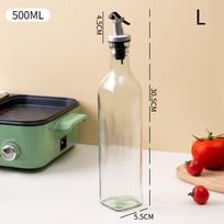 150/250/500 ml Skaidrus Alyvuogių Aliejaus Butelis Sandarus Virtuvės Prieskonių Sojų Padažo Acto Presavimo Tipo Indelis Barbekiu Butelis L