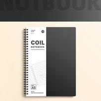 A5/B5 Spiral Notebook 120 Cream Pages Thicken Pocket Notebooks Lay-Flat Binding with Ring Binders Coil Notebook