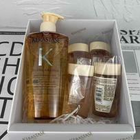 Kérastase Platinum Luxury Gift Set 5-Piece Repairing Shampoo 500ml Nourishing Dry Frizz Oil Control Volumizing for Fine Hair