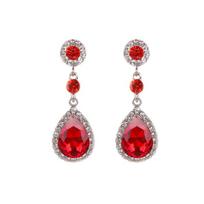 Crystal Long Hanging Earrings for Women Water Drop Full Rhinestone Dangle Earrings boucle oreille femme Fashion Ear Zircon