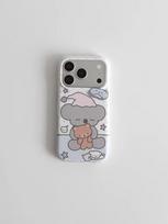 Cute Koala Phone Case for iPhone 16/15 Pro Max - Full Coverage, Anti-Drop, Frosted Design iPhone 16