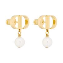 DIOR 2022 PETIT CD metal earrings women's gold Gold in original box and bag auksas
