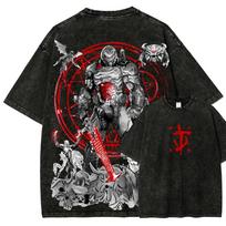 Doom Anime Lover Washed T-shirt Year Round Clothing New Model Personality Clothes Plus Size Unisex High Quality Hot Product Soft L balta