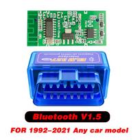 Super Mini ELM327 OBD2 V1.5 Bluetooth 5.0 OBD V2.1 V1.5 Naujausia versija Nauja automatinio OBD skaitytuvo kodų skaitytuvo įrankis Automobilio diagnostikos įrankis