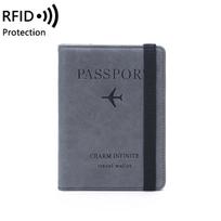 Taoyin RFID Apsaugantis nuo demagnetizacijos Daugiafunkcis Kelioninis Piniginė ir Paso Dėklas pilka spalva