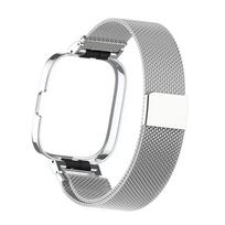 Metalinė apyrankės dėklo apsauga Redmi Watch 5, magnetinė kilpa, apyrankė redmi watch 4, laikrodžio dirželis redmi watch 5, apsauginis dangtelis For Redmi Watch 5-4 sidabras