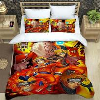 Cartoon N-Naruto Bedding Sets Exquisite Bed Supplies Set Duvet Cover Bed Comforter Set Bedding Set Luxury Birthday Gift 100x135cm-2pcs