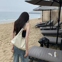 New high-end lazy wind soft leather tote bag trendy winter shoulder big bag underarm bag chain stray bag balta