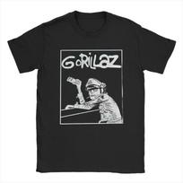 Music Band Gorillazs Punk Rock Print T-Shirt Summer  Leisure T-Shirts Men's Cotton Breathable 4XL 5XL 6XL Tees Short Sleeve Tops S juoda