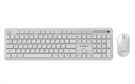 Gembird KBS-WPS-01 Slim Pro Verslo belaidis stalinis rinkinys, baltas, JAV išdėstymas