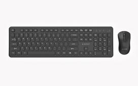 Gembird KBS-WPS-01 Slim Pro verslo belaidis stalo rinkinys, juodas, JAV išdėstymas