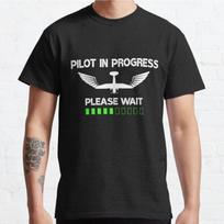 Pilot In Progress Please Wait Uniform Premium Unisex T-shirt S juoda