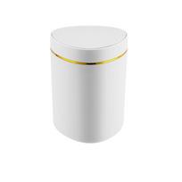 Press Type Mini Desktop Trash Can Non-slip Plastic Waste Bin Small Trash Can with Lid  Bedroom White Triangle