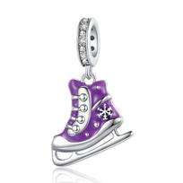 925 Silver Charms Beads Sneakers Ice Roller Skates Pointe Shoes Charm for Bracelet Pendant Woman Girl Jewelry