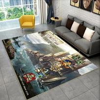 Heroes of Might and Magic Retro Game Area Rug,Carpet for Home Living Room Bedroom Sofa Doormat Decor,kid play Non-slip Floor Mat 40x60cm(15x23in)