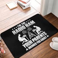 Licensed Ham Retro Radio Operator Fun Doormat Mat Anti-Slip  Bath Kitchen Balcony Rug Carpet 40x60cm