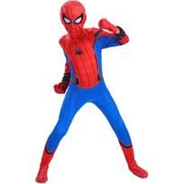 Kids Spider-Man Costume Set 5-6 Years 130cm with Mask Gloves Superhero Lycra Blue Red 3 years old / 4 years old