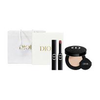 DIOR Lipstick Intense Blue Gold Stunning + Makeup Cushion Celebrity Makeup Set Gift Box Gift Bag Version Creamy Skin Concealer Water Glow Long-lasting mėlyna