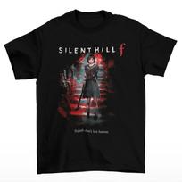 Silent Hill F Horror Game Graphic Printed T-shirt Gaming Lover Unisex T Shirt Vintage Men Women Cotton Tee Harajuku Y2k Tops S įvairiaspalvis