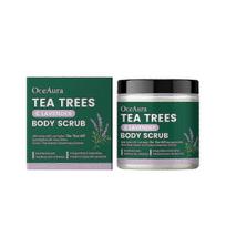 Tea Tree Oil Body Scrub, Lavender Scent, with Aloe Vera, Green Tea & Rosemary Extract, Moisturizes, Removes Dead Skin 1