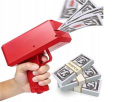 Pinigų pistoletas Cash Gun Money Gun Dovana vakarėliui