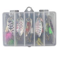 Spinerio masalo masalas Long Cast Spoon Jaukas lydekai Metalinis žvejybos masalas Bass Kietas masalas su kabliukais