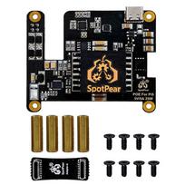 Raspberry Pi 5 PoE Ethernet maitinimo šaltinis, protokolas 802.3af/at, su Type C PD indukcija.
