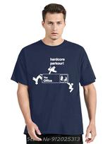 Funny Hardcore Parkour The Office T Shirts Cotton Streetwear Short Sleeve Birthday Gifts Summer Style T-shirt Men Clothing S