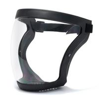 Children's Full Face Protection Mask with Anti-Fog Spherical Visor and Anti-Splash Goggles juoda rėmo spalva