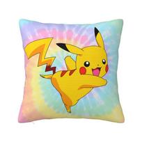 Custom Pokemons Pikachus Throw Pillow Covers Living Room Decoration 3D Print Sofa Cushion Cover Polyester Pillowcase Dakimakura 30x30cm 12x12in