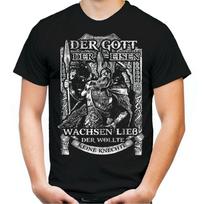 Mūsų Dievas Odin Varhala Vi karalius Thor Vokiečių Wotan Marškinėliai 100% Medvilnė Apvalia Kaklo Vasaros Trumpomis Rankovėmis Laisvalaikio Vyriški Marškinėliai Dydis S-3XL S juoda