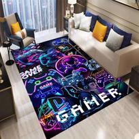 3D Abstrakčios Modernios Žaidimų Valdiklio Kilimas, Kilimas Svetainei, Miegamajam, Sofai, Durų Kilimėlis Dekoras, Vaikų Žaidimų Neslystantis Grindų Kilimėlis 50X80cm