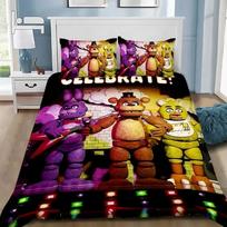 3D Spausdintas Freddy F-Fnaf Patalynės Komplektas Five Nights Antklodės Užvalkalų Komplektas Su Pagalvės Užvalkalais 3 Vnt. Antklodės Užvalkalas Miegamojo Dekoras EU Single(135*200cm)3pcs