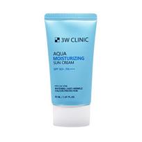 3W CLINIC Aqua Moisturizing Sun Cream SPF50+ PA++++ 60ml (3 Options) #Sun Cream 60ml X 1pcs